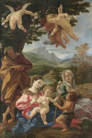 The Holy Family with St. Anne and Angels