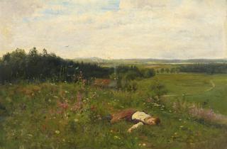 Young Girl in a Meadow