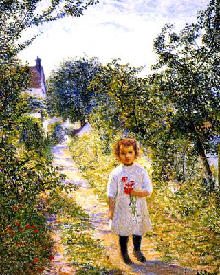 Little Girl n a Lane, Giverny