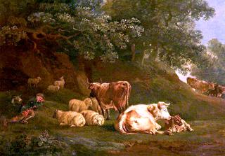 Pastoral Scene with Cows