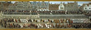 Celebrations of the Ommegang in Brussels: Procession of Our Lady of Sablon