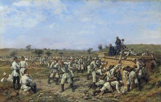 Soldiers by a Bivouac