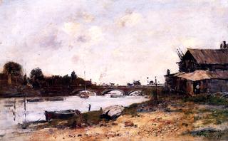 The Bridge over the Touques at Deauville