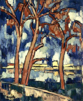 Landscape with Red Trees - Chatou