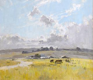 Landscape with Cattle and Farm Buildings