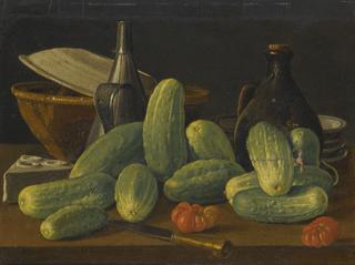 Still Life with Cucumbers and Tomatoes