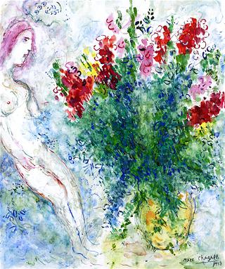 Nude with Bouquet