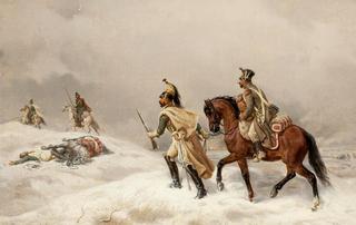 Soldiers in a Winter Landscape