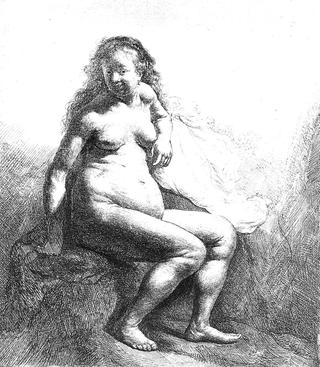 坐着的女性裸体