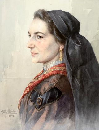 Portrait of a Woman in the Costume of Braunau