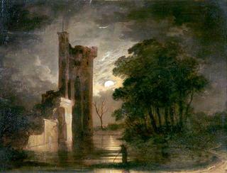 Caister Castle, Norfolk, Moonlight