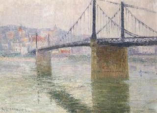 The Suspension Bridge at Triel sur Seine