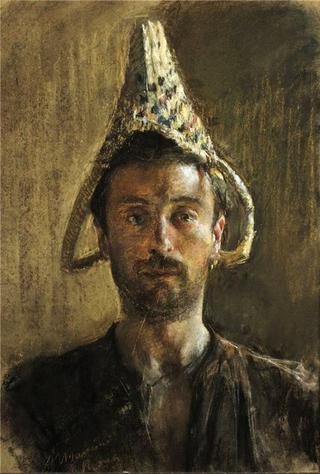 Self Portrait with Basket