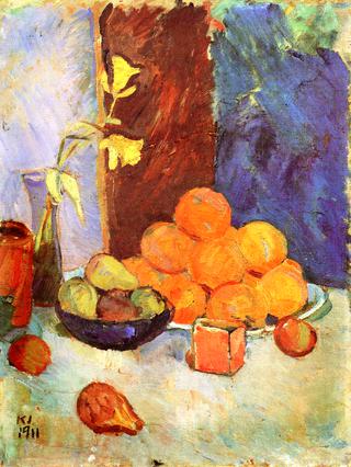 Still Life with Oranges and Daffodils