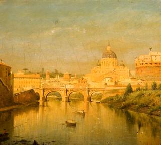 Rome, the Bridge of Sant'Angelo (detail)