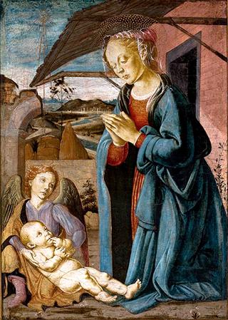 Madonna Adoring the Child with an Angel
