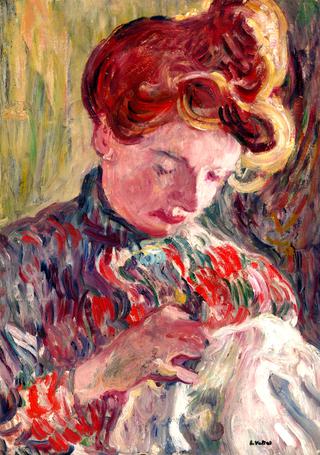 Madame Valtat Sewing