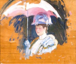 HM Queen Mary, a Study for 'Driving to Ascot'