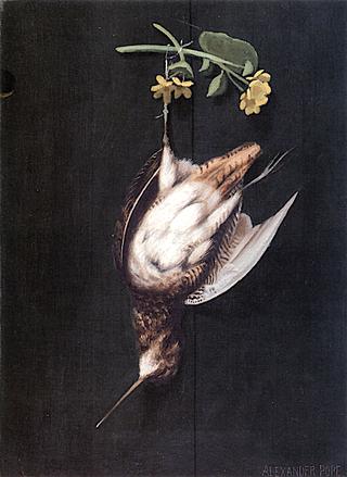 Hanging Woodcock with Flowers