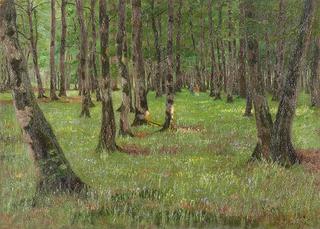 Forest Landscape with Walkers