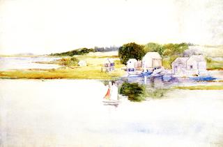 Sailboats and Boathouses, Cape Porpoise, Maine