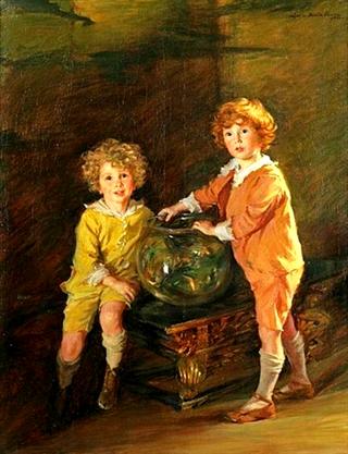 Goldfish, Portrait of Roland and Peter Hazard