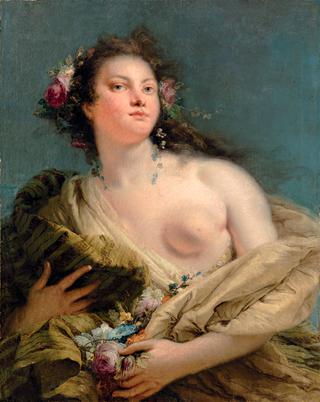 Portrait of a lady as Flora