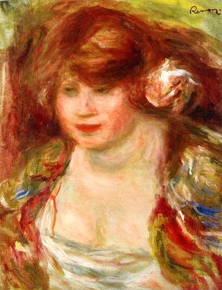 Woman Wearing a Rose - Andree