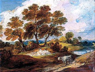 Landscape with a Cow and a Sheep