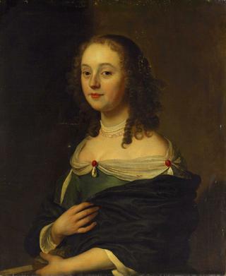 Portrait of a Young Lady in a Blue Dress