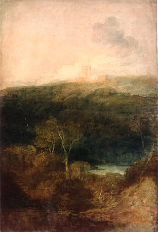 An Unfinished View of Fonthill Abbey, with Bitham Lake