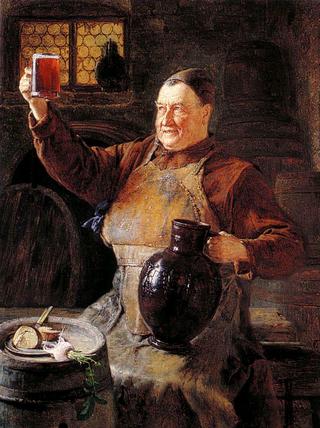 Beer Brewing Monk