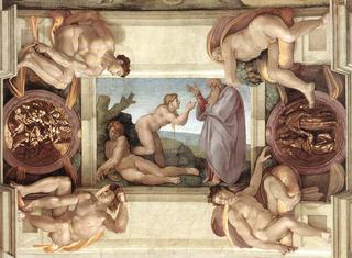 Creation of Eve (with ignudi and medallions)