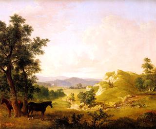 Landscape with Horses