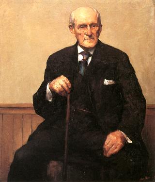 Seated Old Man with Cane