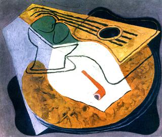 Guitar and Fruit Dish