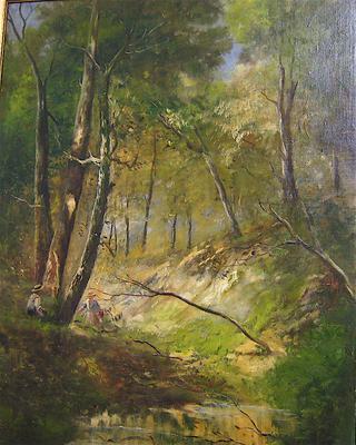 Young Man and Woman in Forest