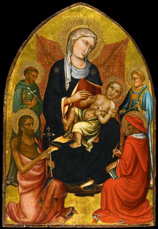 Madonna and Child with Sts John the Baptist, Francis, Lawrence and Jerome