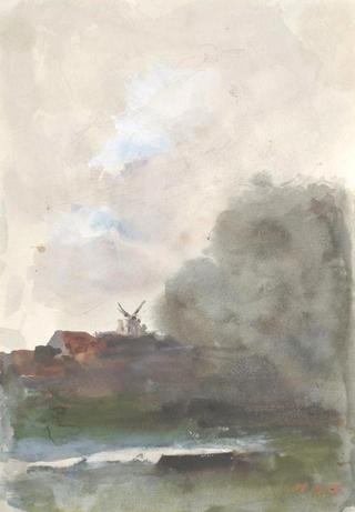 Windmill in a Landscape