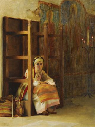 Young Girl in a Greek Church