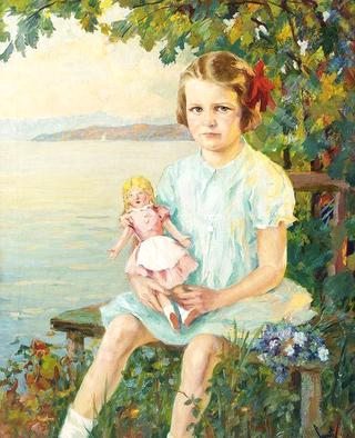 Portrait of Eva Meyerweissflog at the Starnbergersee