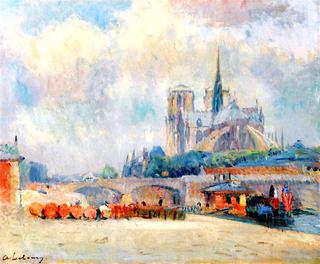 Paris, Notre-Dame and Quai de Seine
