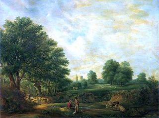 Landscape in Christchurch Park, Suffolk