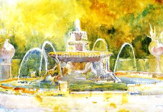 Fountain, Villa Borghese, Rome