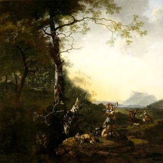 Landscape with Huntsmen