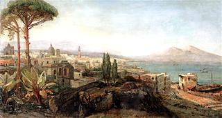 A View of the Bay of Naples with the Vesuvius beyond
