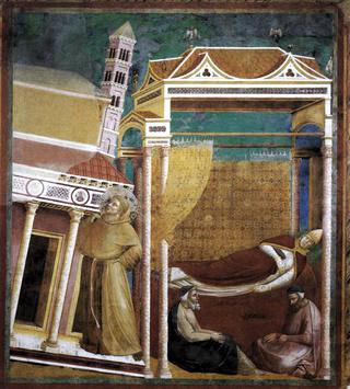 Legend of St Francis: 6. Dream of Innocent III (Upper Church, San Francesco, Assisi)