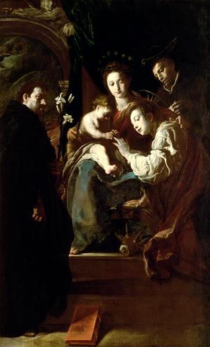 The Virgin and Infant with Saints Catherine, Dominic and Peter the Martyr
