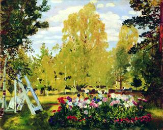 Landscape with a Flower Bed