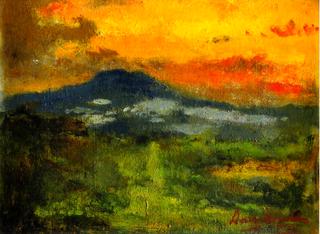 Landscape with Mountains